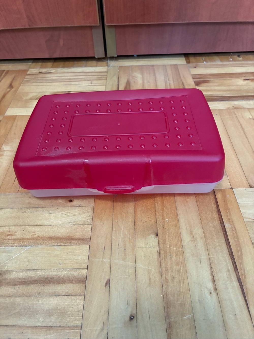 Red Portable Plastic Storage Box - Home Storage & Organization